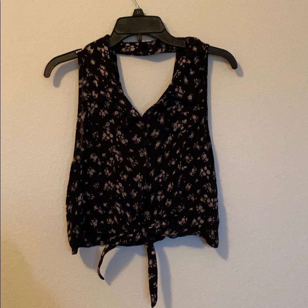 forever 21 tie front crop top
